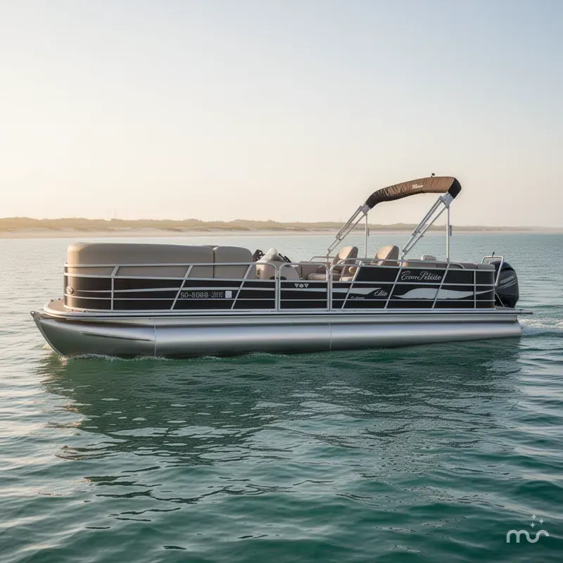 Slide: The Image of Bentley Pontoons Encore Elite 2015 - 2