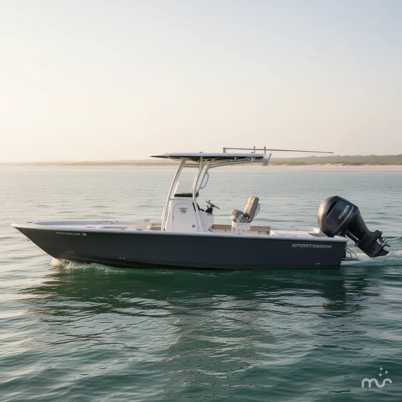 Slide: The Image of Sportsman Masters 247 Bay Boat 2021 - 2