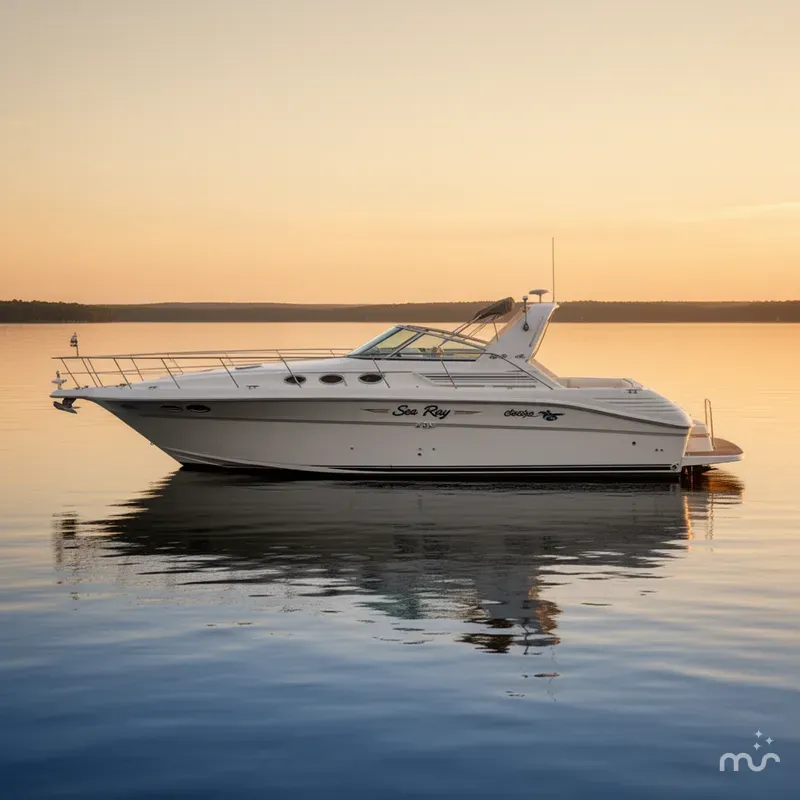 Slide: The Image of Sea Ray 400 Express Cruiser 1997 - 2