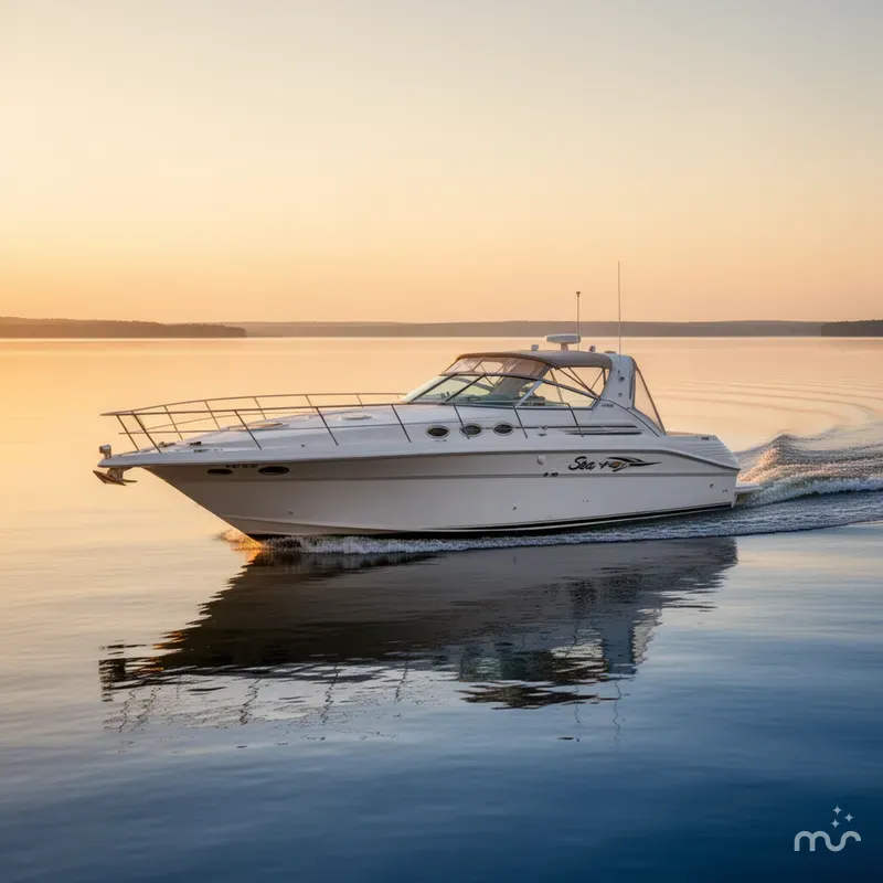 Slide: The Image of Sea Ray 400 Express Cruiser 1997 - 4