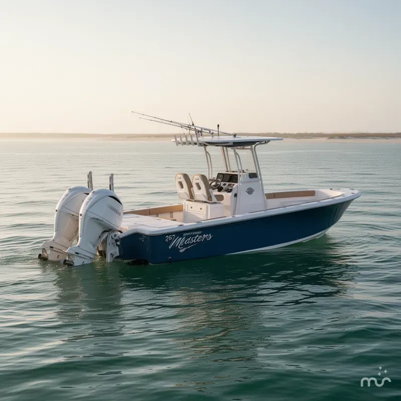 Slide: The Image of Sportsman Masters 267 Bay Boat 2025 - 2