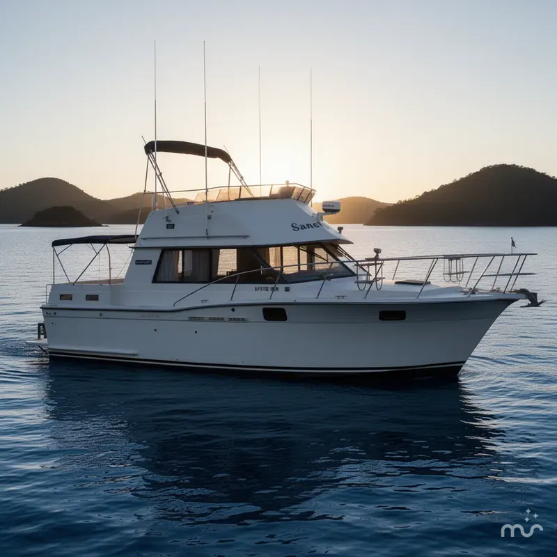 Slide: The Image of Carver Yachts 32 Aft Cabin Motor Yacht 1986 - 2
