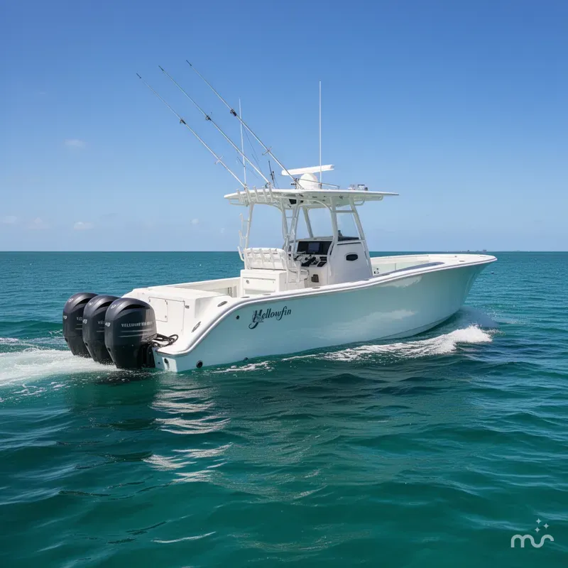 Slide: The Image of Yellowfin 34 Offshore 2019 - 2
