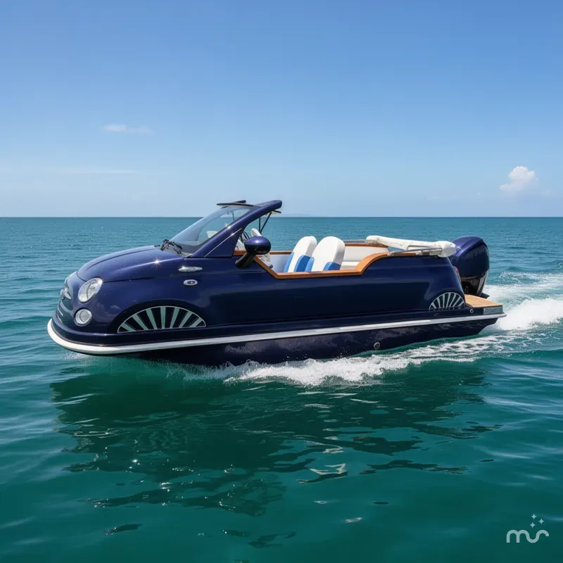 Slide: The Image of Car Off-Shore Fiat 500 Classic 2027 - 4