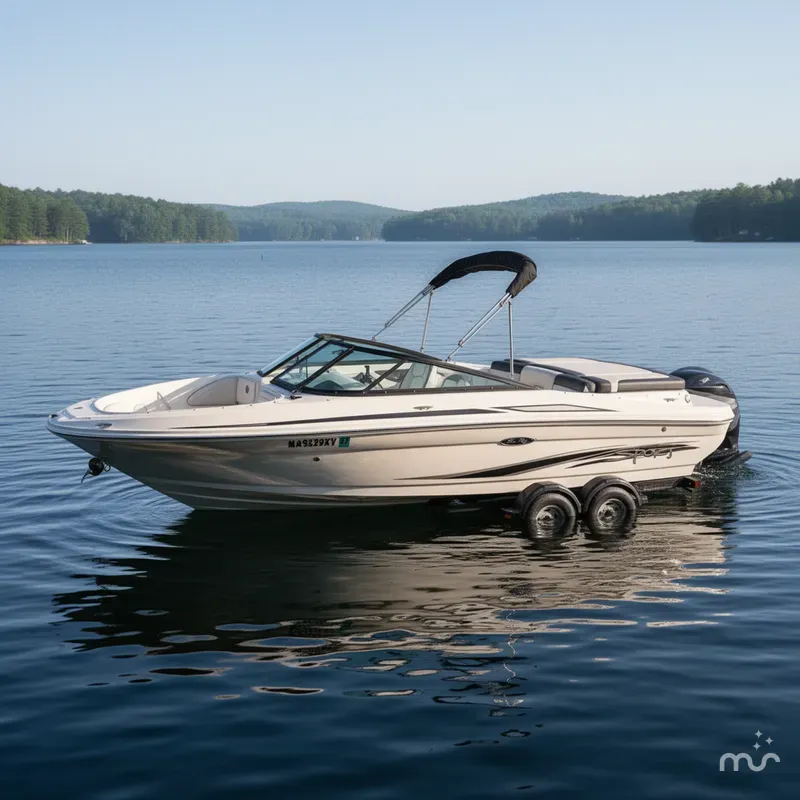 Slide: The Image of Sea Ray 205 Sport & 220HP 4.3L Mercruiser MPI with Tandem Axle Trailer 2012 - 4