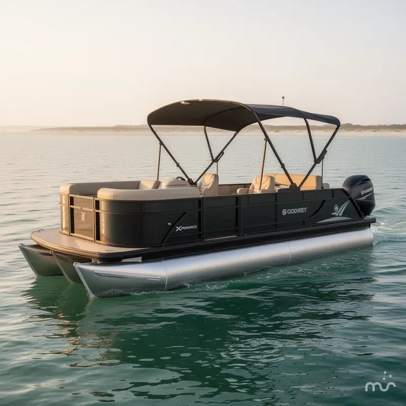 The Image of Godfrey Sweetwater Xperience 20' Single Flip Lounge Tritoon - 2086 SFLX 2026 - 0