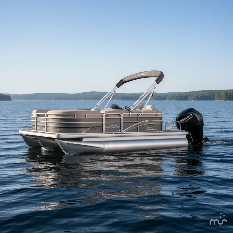 Slide: The Image of Sun Tracker Party Barge 20 DLX 2024 - 4