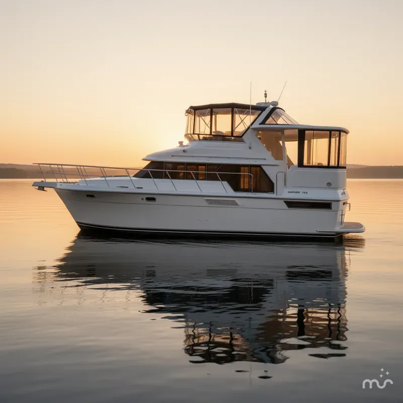 The Image of Carver Yachts 440 Aft Cabin Motor Yacht 1995 - 0