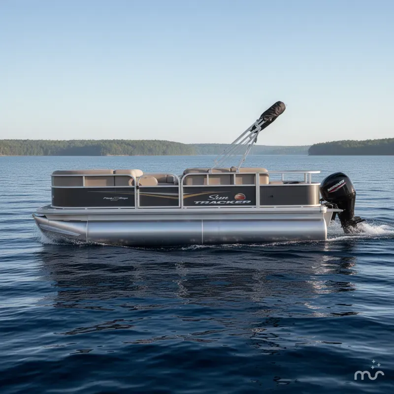 Slide: The Image of Sun Tracker Party Barge 18 DLX 2025 - 2
