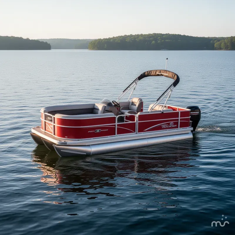 Slide: The Image of Sun Tracker Party Barge 18 DLX 2026 - 4