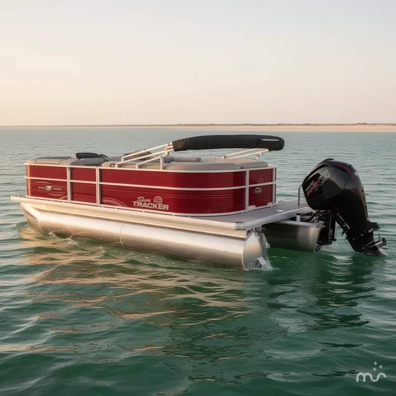 Slide: The Image of Sun Tracker Party Barge 20 DLX 2026 - 2