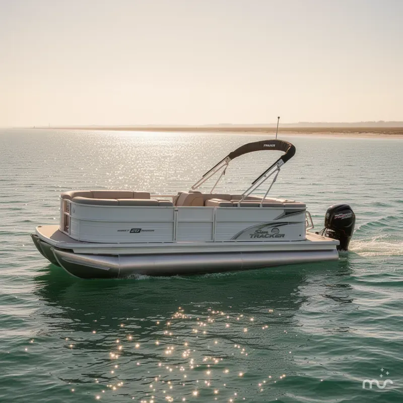 Slide: The Image of Sun Tracker Party Barge 20 DLX 2026 - 4