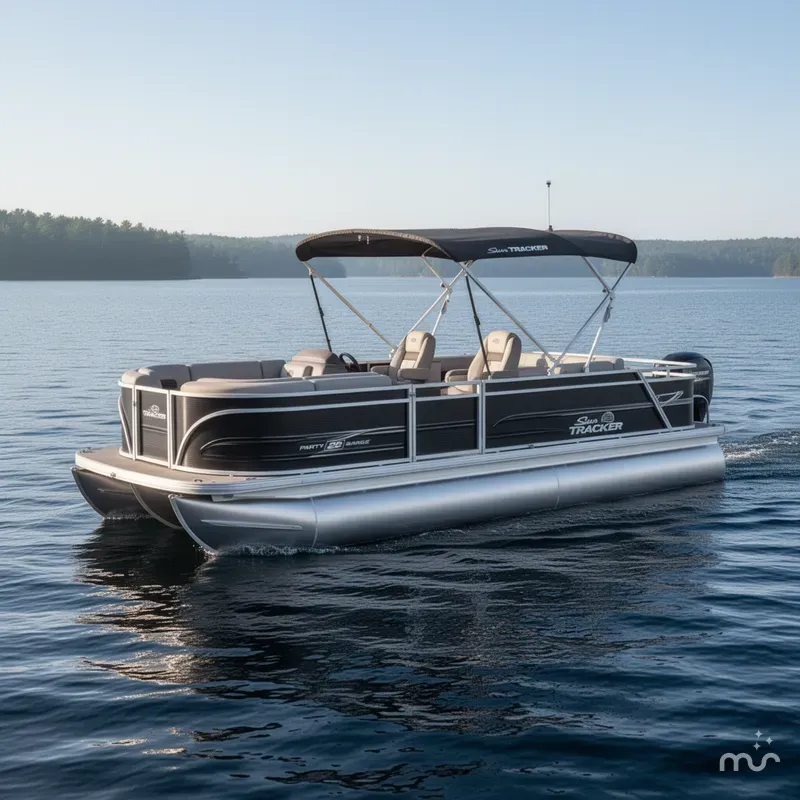 The Image of Sun Tracker Party Barge 22 RF DLX 2026 - 0
