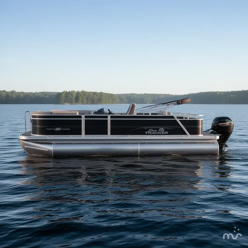Slide: The Image of Sun Tracker Party Barge 22 RF DLX 2026 - 2