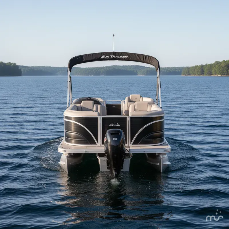 Slide: The Image of Sun Tracker Party Barge 22 RF DLX 2026 - 3
