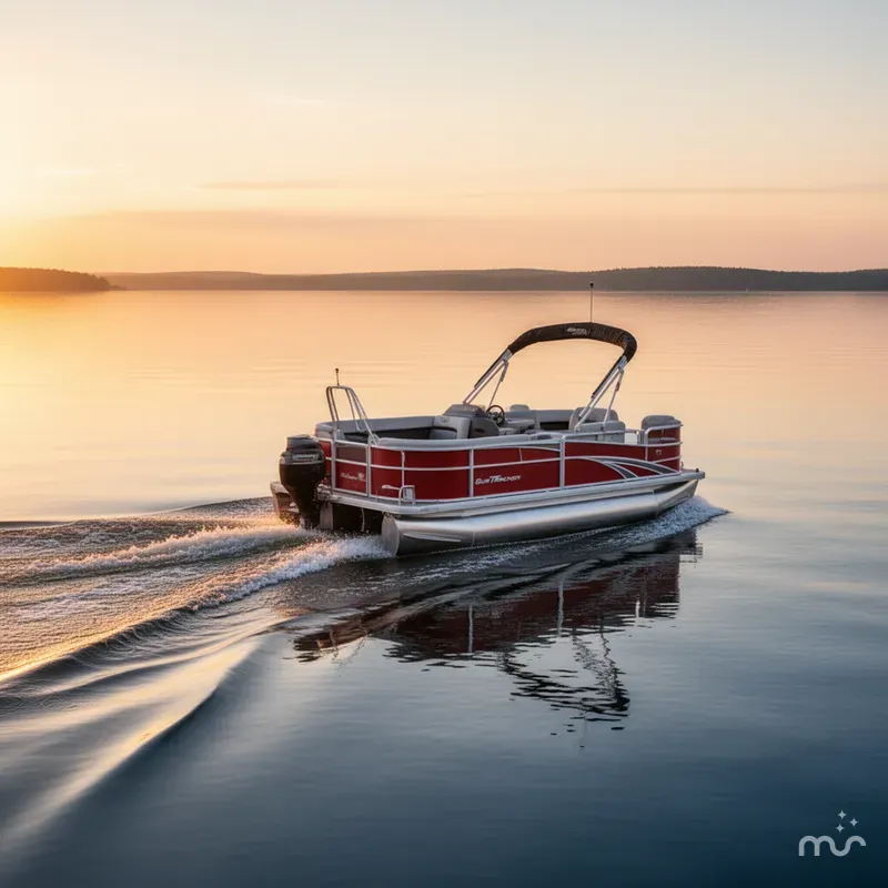 Slide: The Image of Sun Tracker Party Barge 18 DLX 2026 - 4