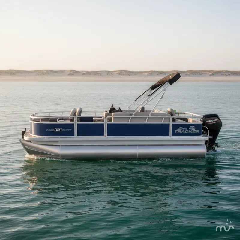 Slide: The Image of Sun Tracker Bass Buggy 18 DLX 2026 - 2
