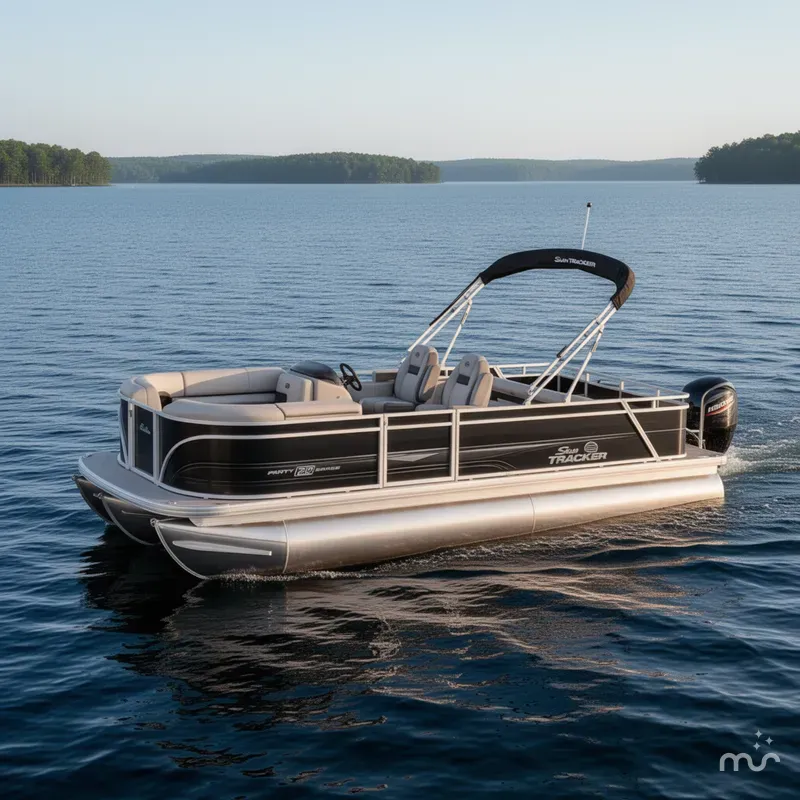 The Image of Sun Tracker Party Barge 22 RF DLX 2026 - 0
