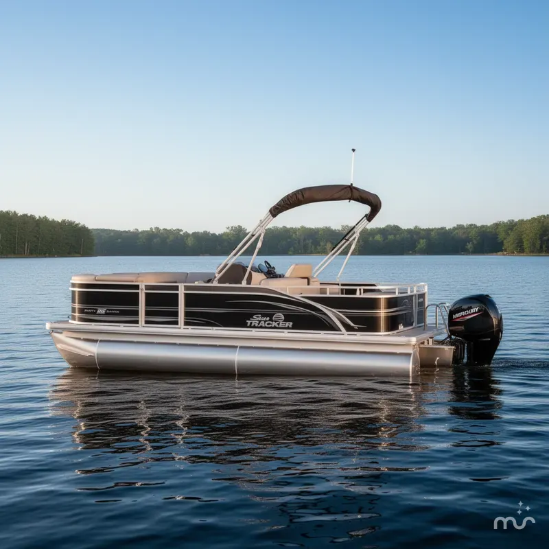 Slide: The Image of Sun Tracker Party Barge 22 RF DLX 2026 - 4