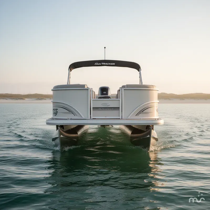 Slide: The Image of Sun Tracker Party Barge 20 DLX 2026 - 1
