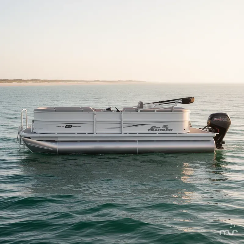 Slide: The Image of Sun Tracker Party Barge 20 DLX 2026 - 2