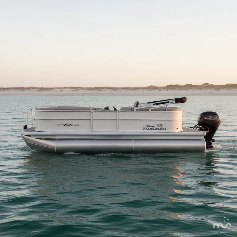 Slide: The Image of Sun Tracker Party Barge 20 DLX 2026 - 2