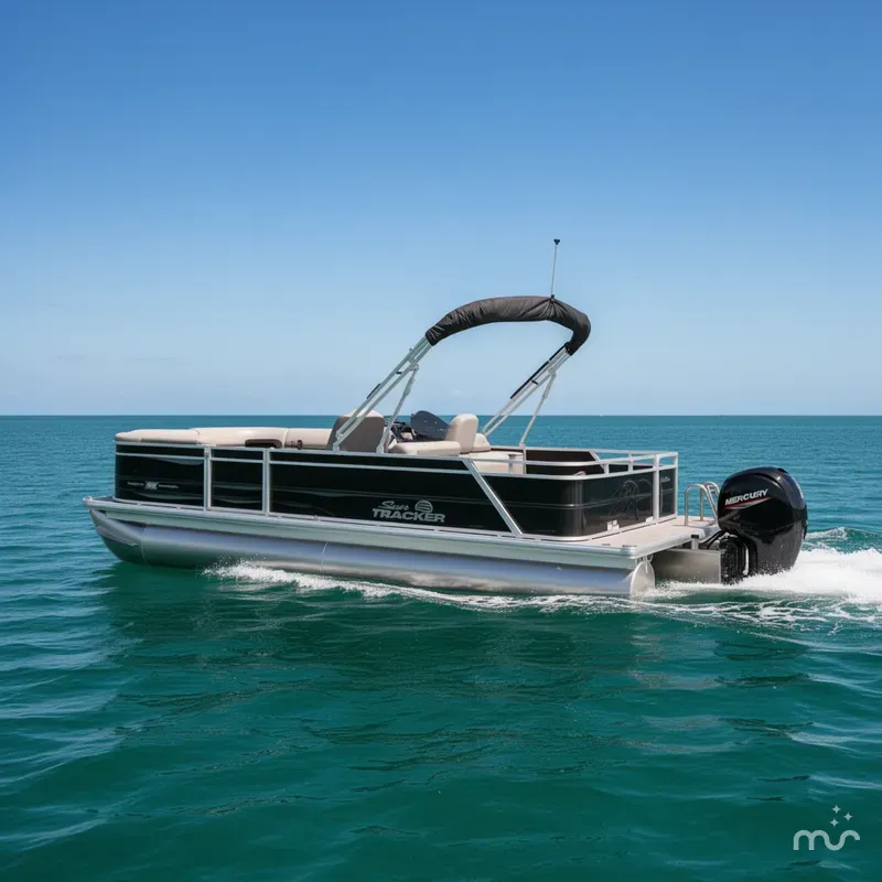 The Image of Sun Tracker Party Barge 22 RF DLX 2026 - 0