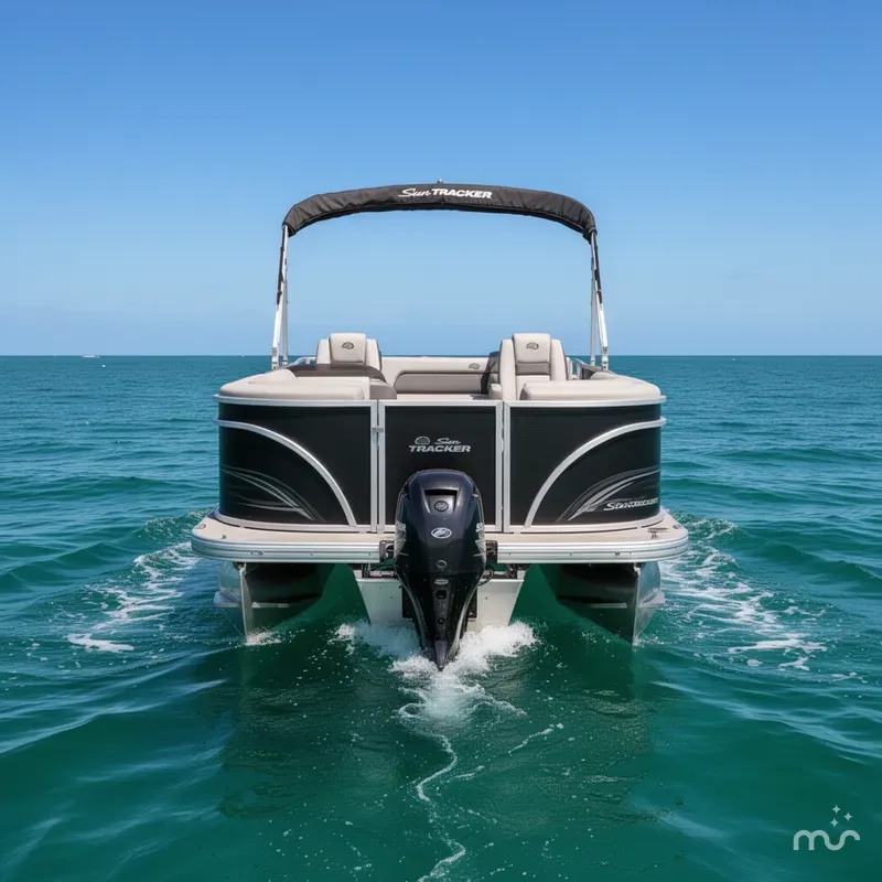 Slide: The Image of Sun Tracker Party Barge 22 RF DLX 2026 - 3