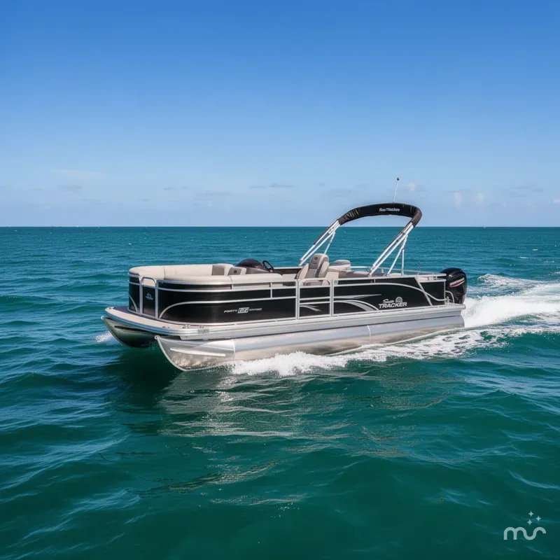 Slide: The Image of Sun Tracker Party Barge 22 RF DLX 2026 - 4