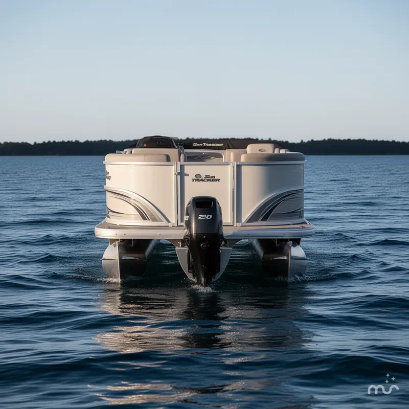 Slide: The Image of Sun Tracker Party Barge 20 DLX 2026 - 3