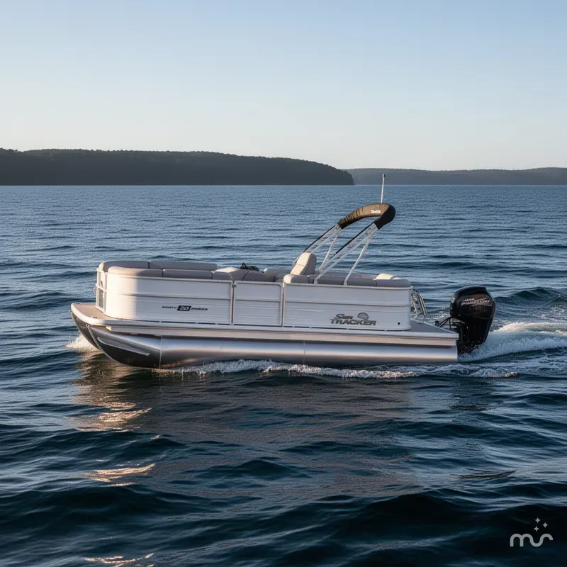 Slide: The Image of Sun Tracker Party Barge 20 DLX 2026 - 4