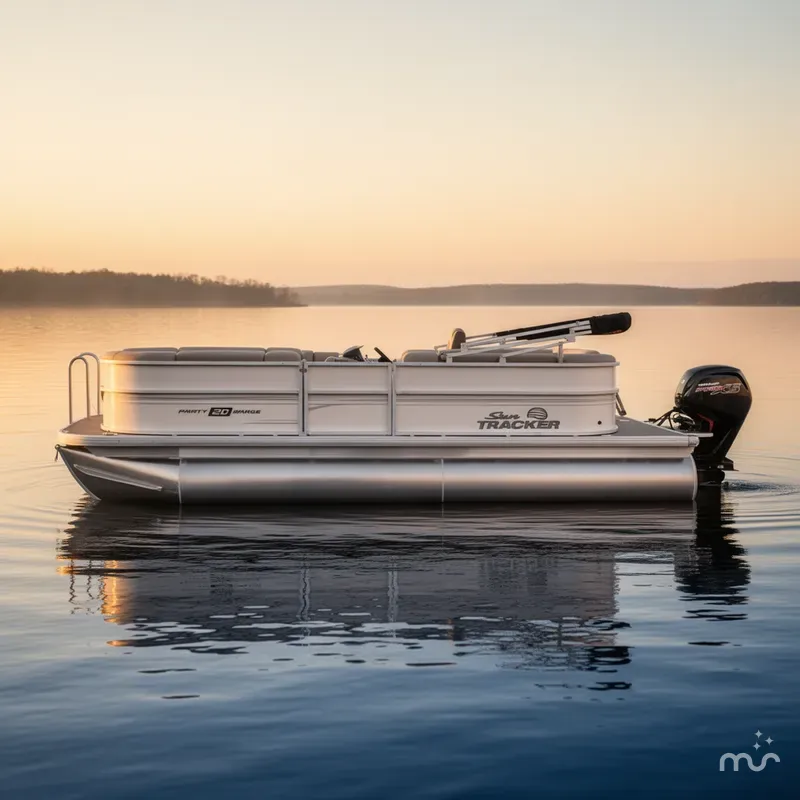 Slide: The Image of Sun Tracker Party Barge 20 DLX 2026 - 2