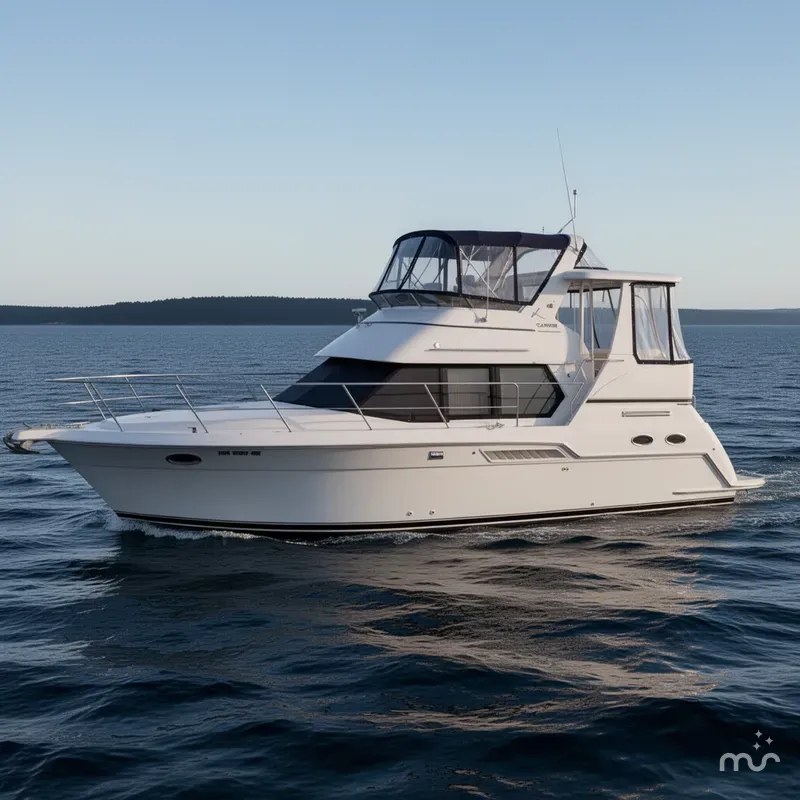 Slide: The Image of Carver Yachts 356 Aft Cabin Motor Yacht 2000 - 2