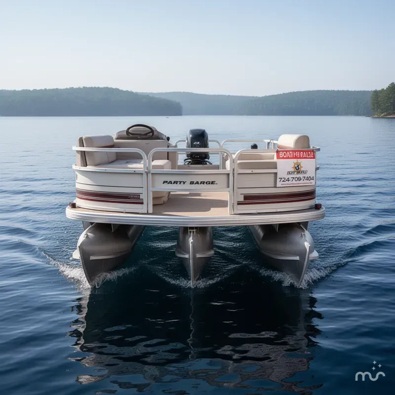 Slide: The Image of Sun Tracker Party Barge 21 Signature Series 1996 - 1