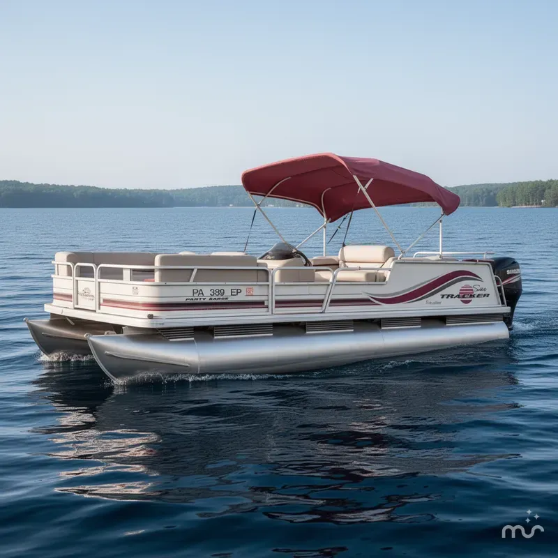 Slide: The Image of Sun Tracker Party Barge 21 Signature Series 1996 - 2