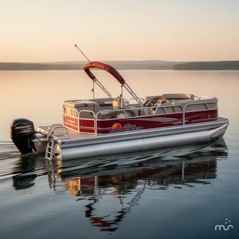The Image of Sun Tracker Party Barge 20 DLX 2014 - 0