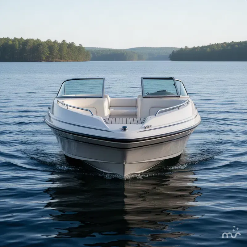 Slide: The Image of Glastron DX215 Deck Boat & 220HP 5.0L Volvo/Penta with Tandem Axle Trailer 2003 - 1