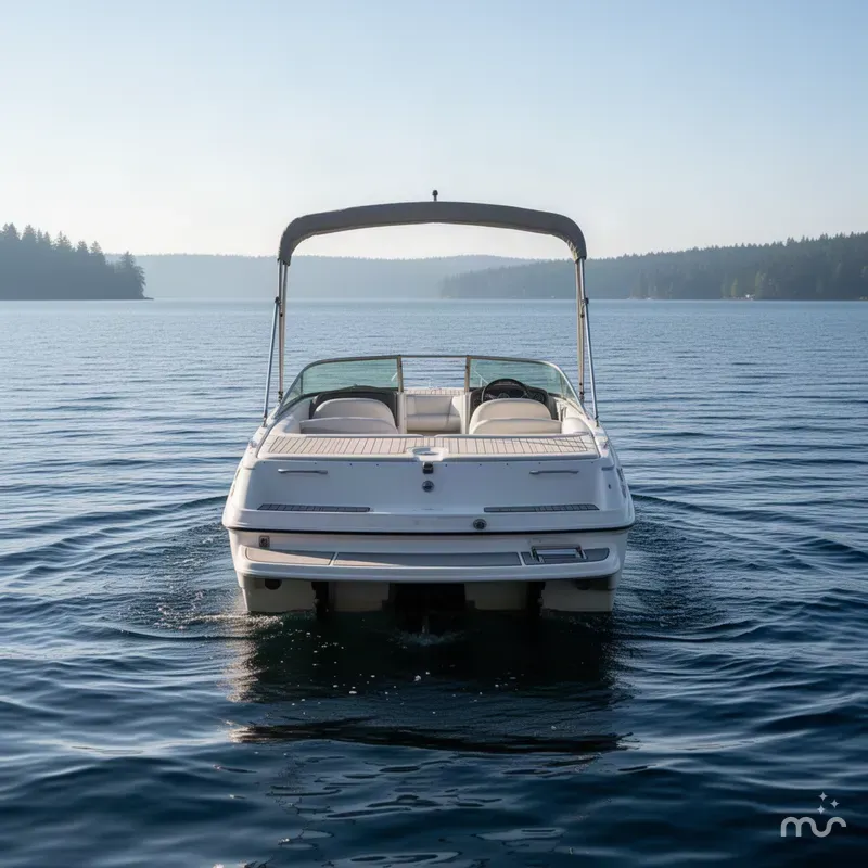 Slide: The Image of Glastron DX215 Deck Boat & 220HP 5.0L Volvo/Penta with Tandem Axle Trailer 2003 - 3