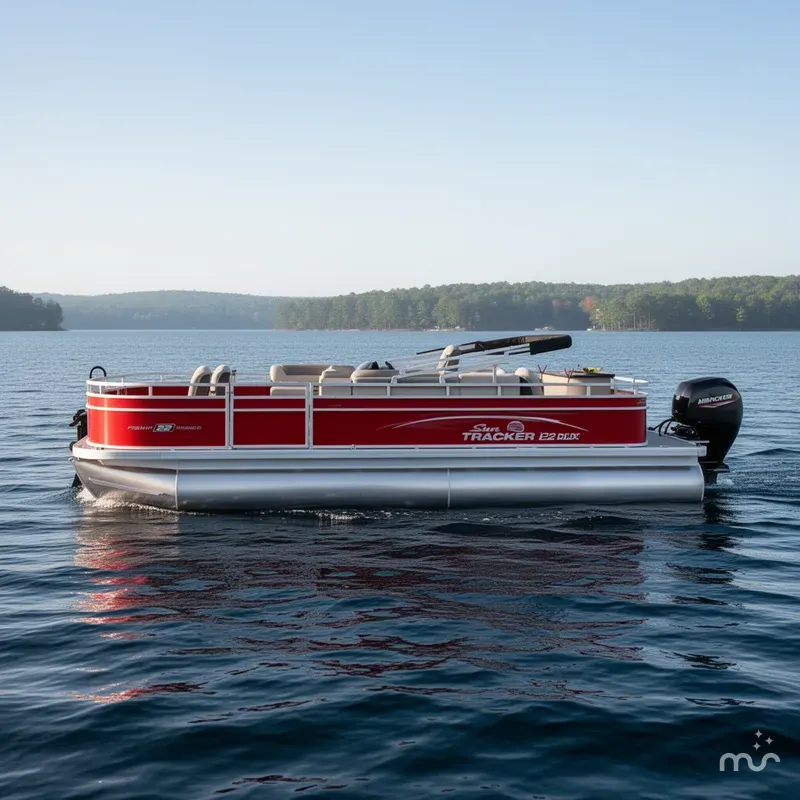 Slide: The Image of Sun Tracker Fishin' Barge 22 DLX 2026 - 2