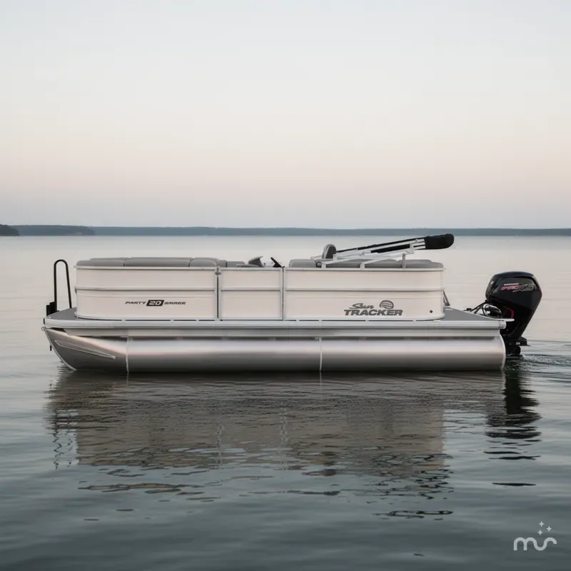 Slide: The Image of Sun Tracker Party Barge 20 DLX 2026 - 2