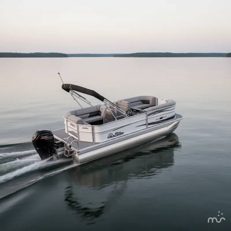 Slide: The Image of Sun Tracker Party Barge 20 DLX 2026 - 4