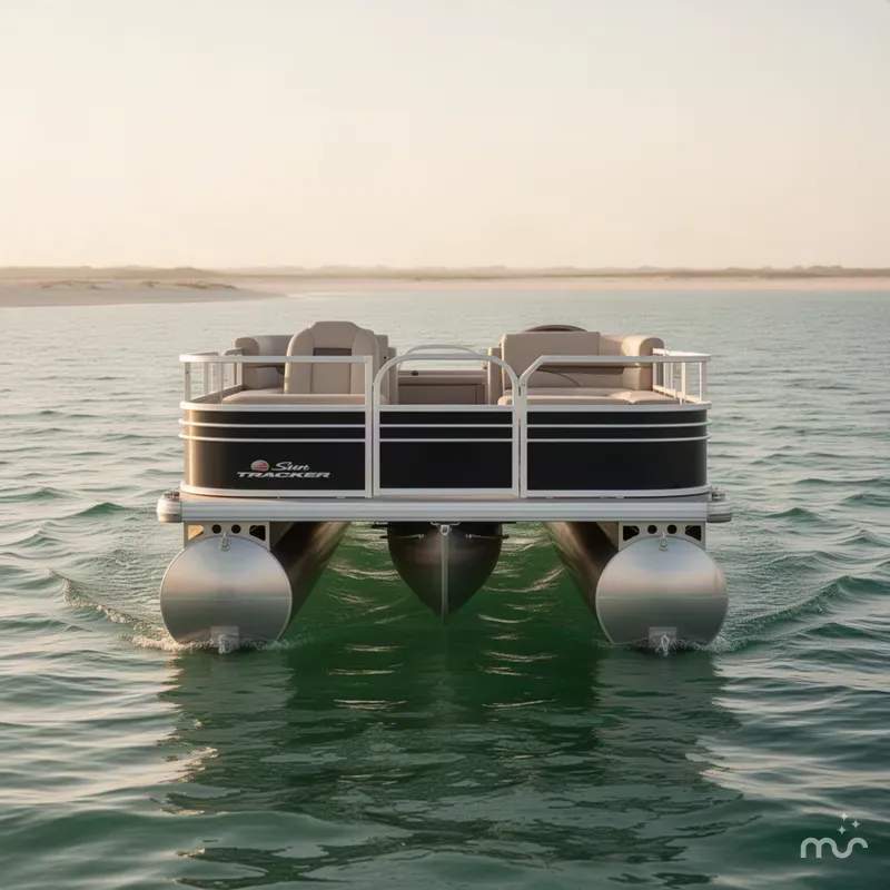 Slide: The Image of Sun Tracker Fishin' Barge 22 DLX 2022 - 2