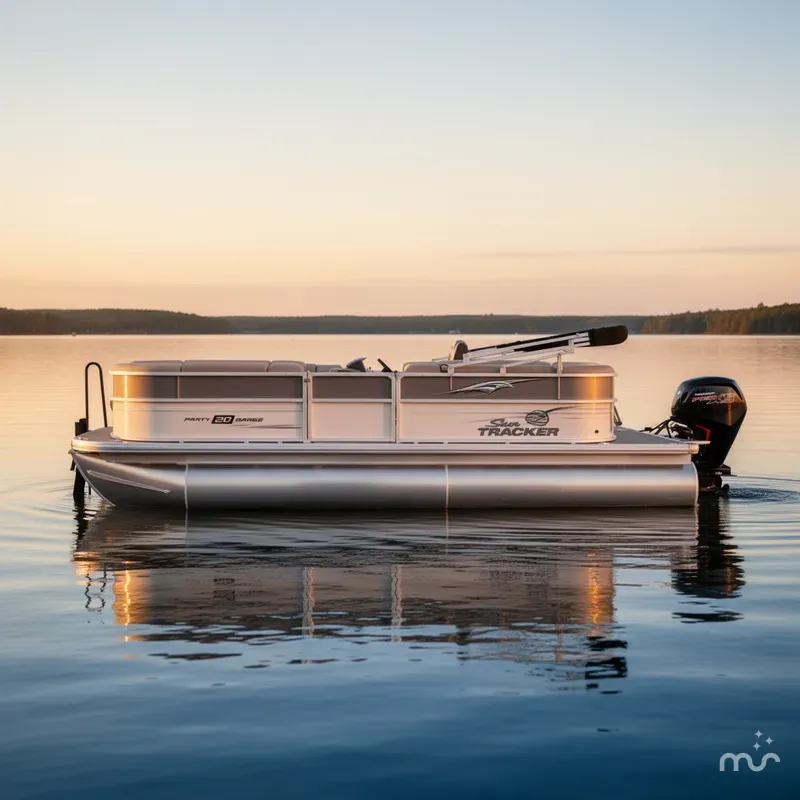Slide: The Image of Sun Tracker Party Barge 20 DLX 2026 - 2