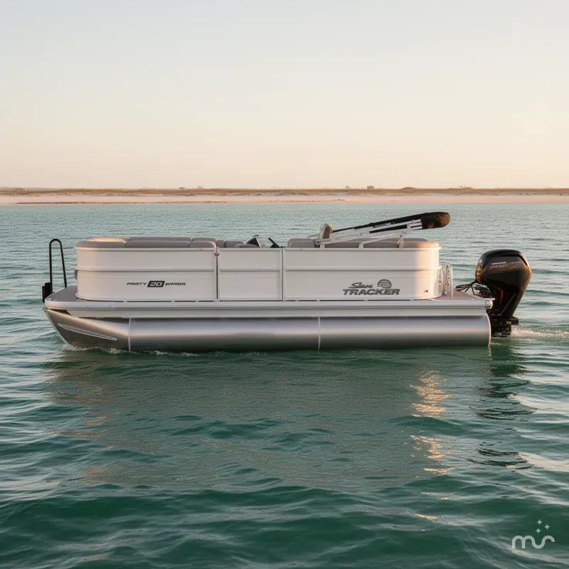 Slide: The Image of Sun Tracker Party Barge 20 DLX 2026 - 2