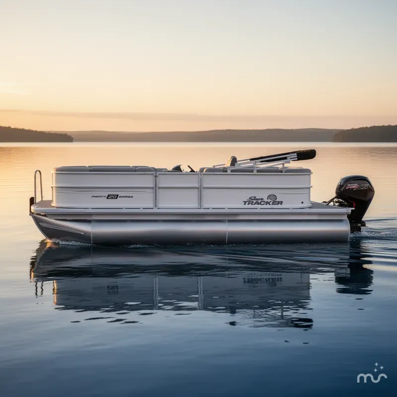 Slide: The Image of Sun Tracker Party Barge 20 DLX 2026 - 2
