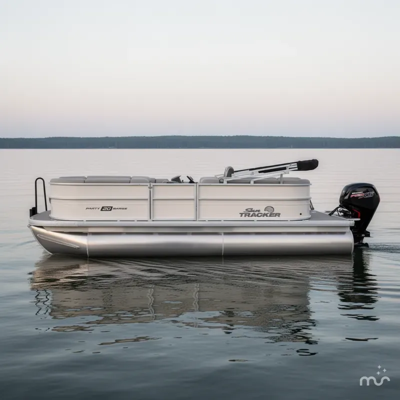 Slide: The Image of Sun Tracker Party Barge 20 DLX 2026 - 2