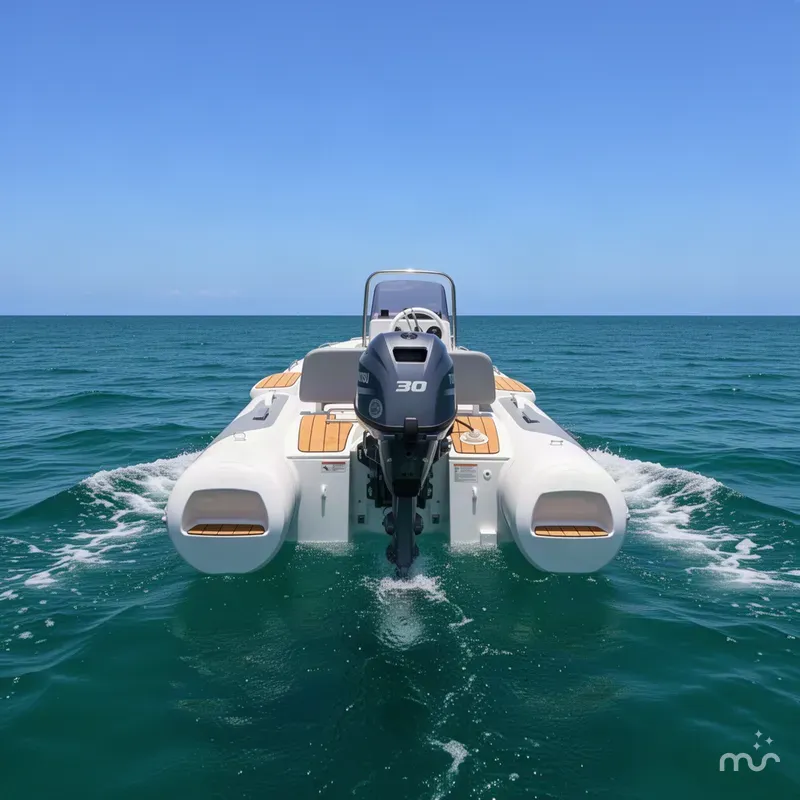 Slide: The Image of Gala Viking V330 with Tohatsu 30HP 2027 - 2