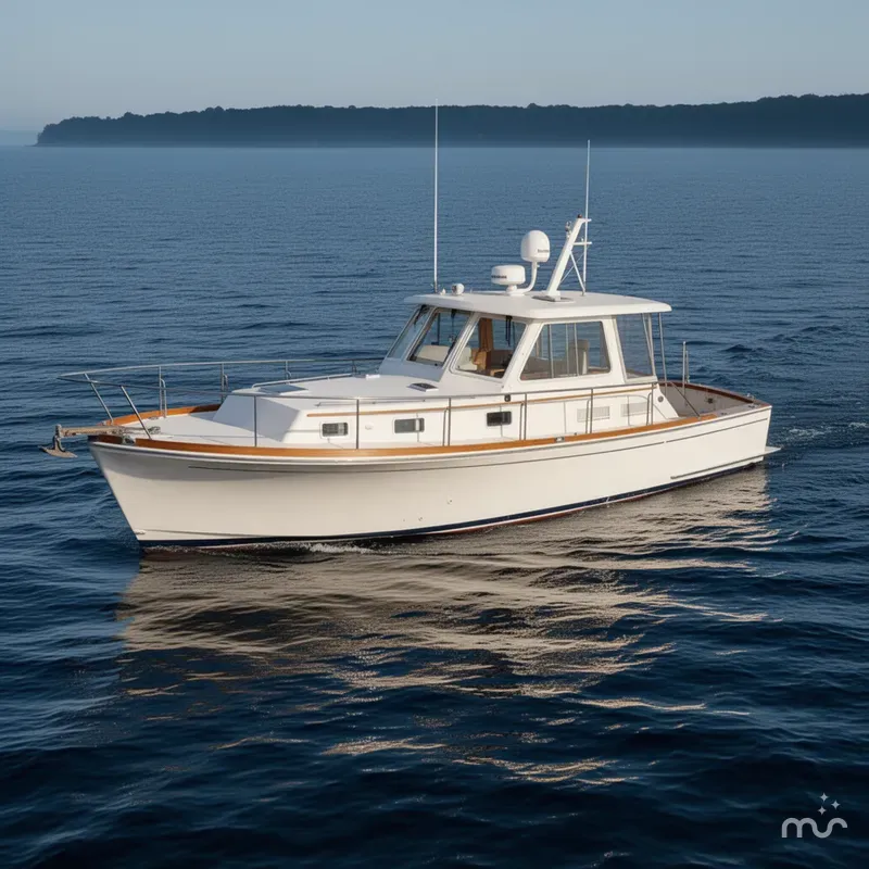 Slide: The Image of Grand Banks 38 Eastbay HX 2002 - 1