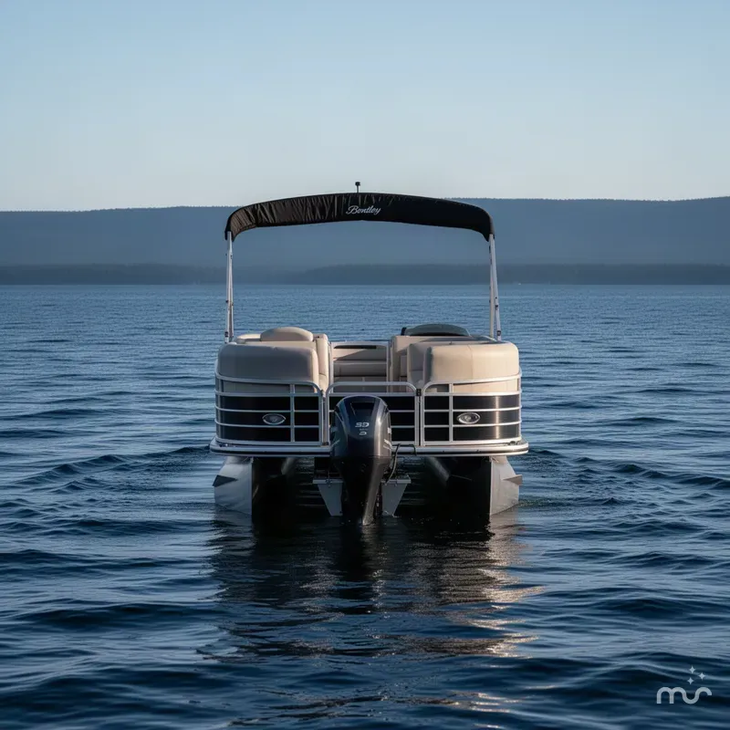 Slide: The Image of Bentley Pontoons Elite 25 2014 - 2