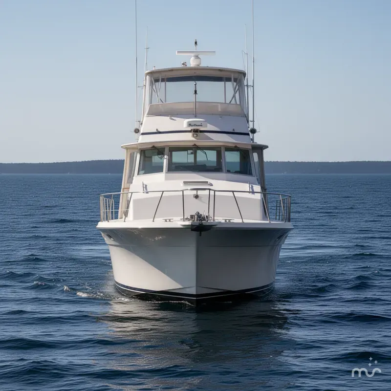 Slide: The Image of Bertram 42 Flybridge Motor Yacht 1984 - 1